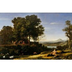 Landscape with Apollo and the Muses Painting Reproduction