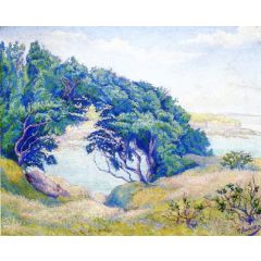 By the Sea, Brittany Painting Reproduction