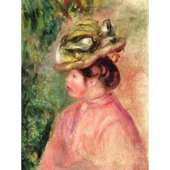 Woman in Profile Painting Reproduction