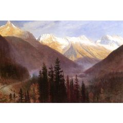 Sunrise at Glacier Station Painting Reproduction