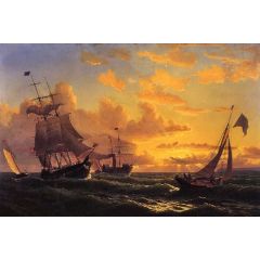 Fresh Breeze of Sandy Hook Painting Reproduction