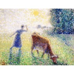 The Dairymaid, Morning, Sunshine Painting Reproduction