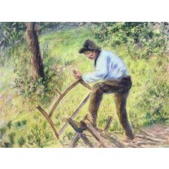 Pere Melon Sawing Wood Painting Reproduction