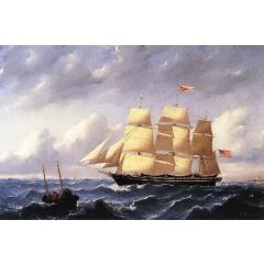 Whaleship ’Twilight’ of New Bedford Painting Reproduction