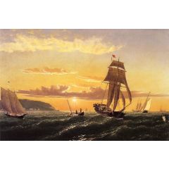 Sunrise on the Bay of Fundy Painting Reproduction