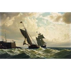 Making Harbor Painting Reproduction