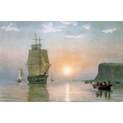 Sunrise off Grand Manan Painting Reproduction