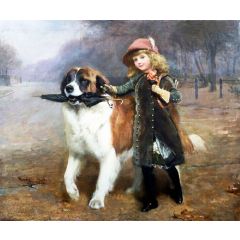 Off to School Painting Reproduction