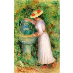 The Fountain(also known as Young Girl by the Fountain) Painting Reproduction
