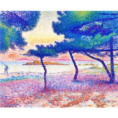 The Beach at Saint-Clair Painting Reproduction