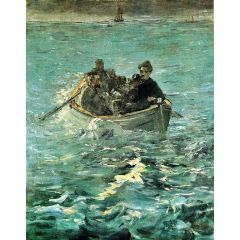The Escape of Rochefort, The Large Study Painting Reproduction