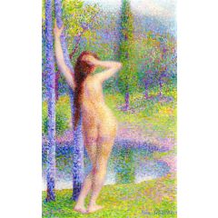 Bather Fixing Her Hair Painting Reproduction
