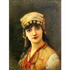 An Oriental Beauty Painting Reproduction