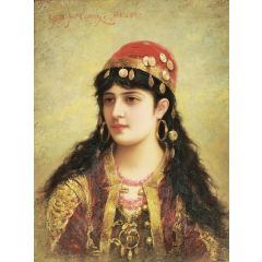 An Oriental Beauty Painting Reproduction