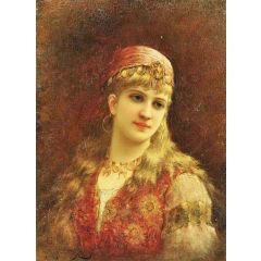 A Harem Beauty Painting Reproduction