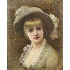 A Society Beauty Painting Reproduction