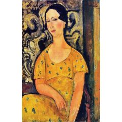 Young Woman in a Yellow Dress(also known as Madame Modot) Painting Reproduction