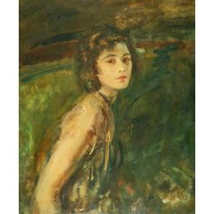 Miss Teddy Gerrard Painting Reproduction