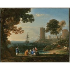 Coast View with the Abduction of Europa Painting Reproduction