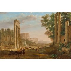 Capriccio with ruins of the Roman Forum Painting Reproduction
