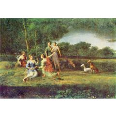 Egeria weeps over Numa Painting Reproduction