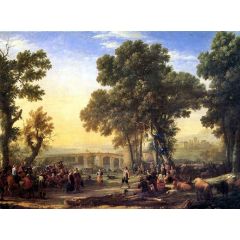 The Village Festival Painting Reproduction