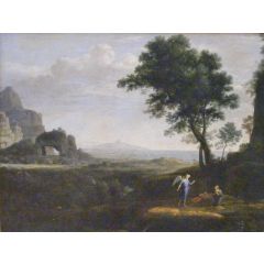 Hagar and Ishmael in the desert Painting Reproduction