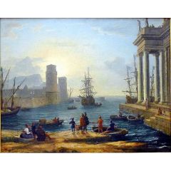 The Embarkation of Ulysses Painting Reproduction