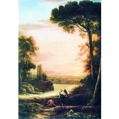 Landscape with Tobias and the Archangel Raphael Painting Reproduction
