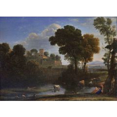 Italian Landscape Painting Reproduction