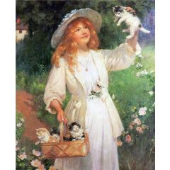 Kittens Painting Reproduction