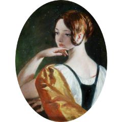 A Female Head Painting Reproduction
