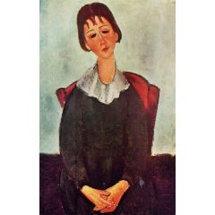 Girl on a Chair, also known as Mademoiselle Huguette Painting Reproduction