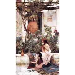 The Toilet, also known as At Capri Painting Reproduction