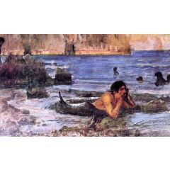 The Merman, sketch Painting Reproduction