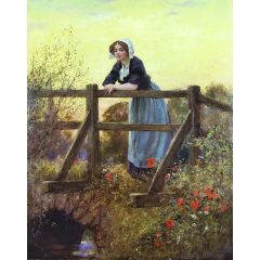 A Pensive Moment Painting Reproduction