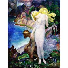 Odysseus and Calypso Painting Reproduction