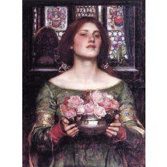 Gather Ye Rosebuds While Ye May Painting Reproduction
