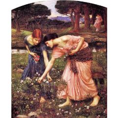 Gather Ye Rosebuds While Ye May Painting Reproduction