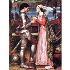 Tristram and Isolde Painting Reproduction