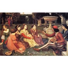 A Tale from the Decameron Painting Reproduction