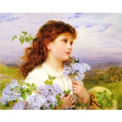 The Time of the Lilacs Painting Reproduction