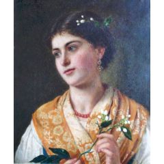 A Spring of Orange Blossoms Painting Reproduction