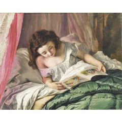 Reading Time Painting Reproduction