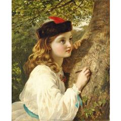The initials Painting Reproduction