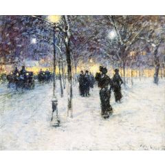 Early Evening, Union Square Painting Reproduction