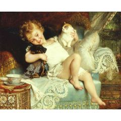Three Friends Painting Reproduction