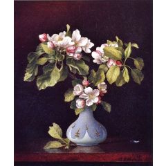 Apple Blossoms in a Vase Painting Reproduction