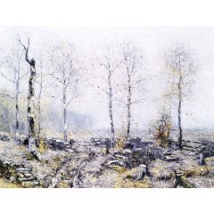 Old Wood Lot Painting Reproduction