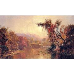 By the River Painting Reproduction